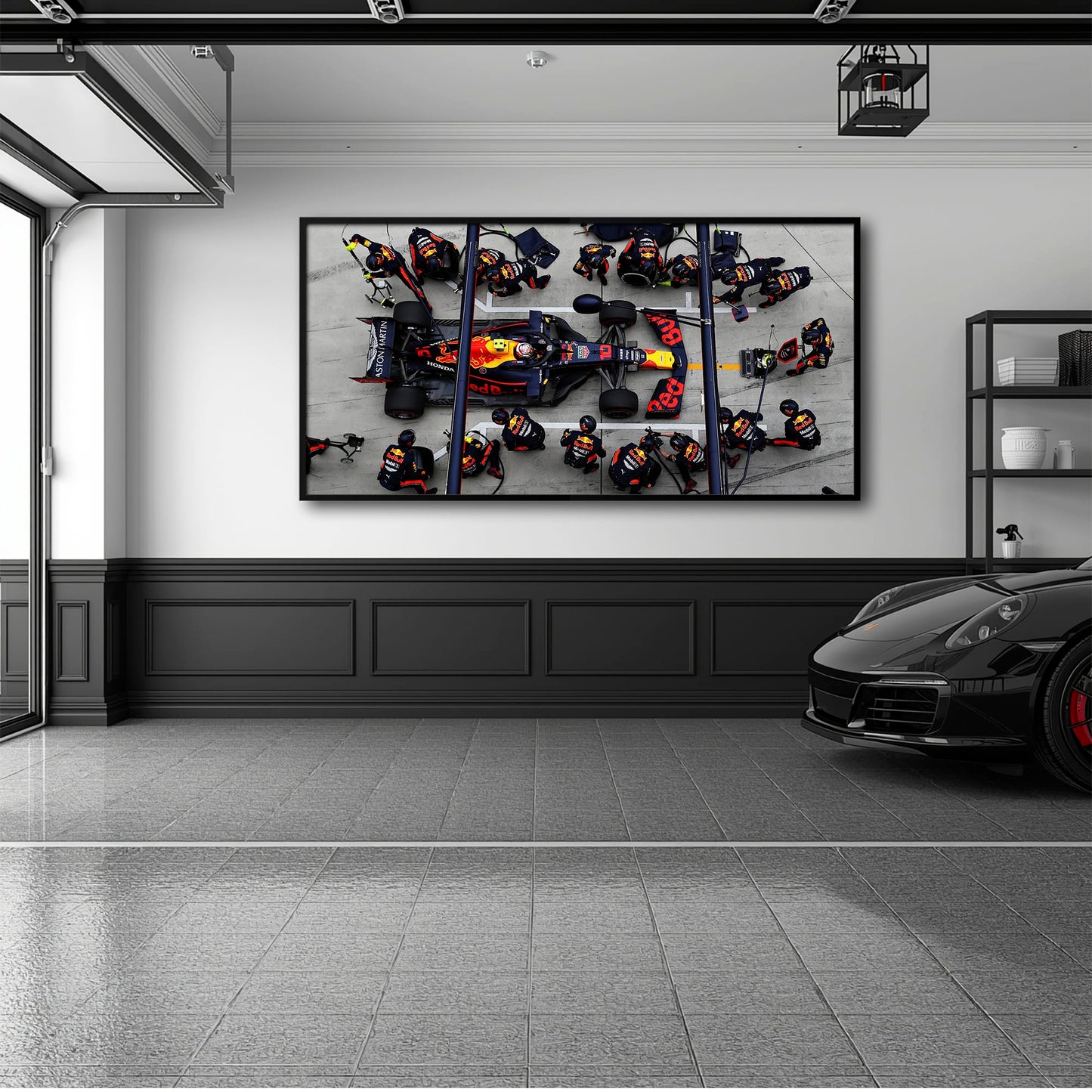 Red Bull Racing F1 Pit Stop Wall Art | Formula 1 Decor Cars