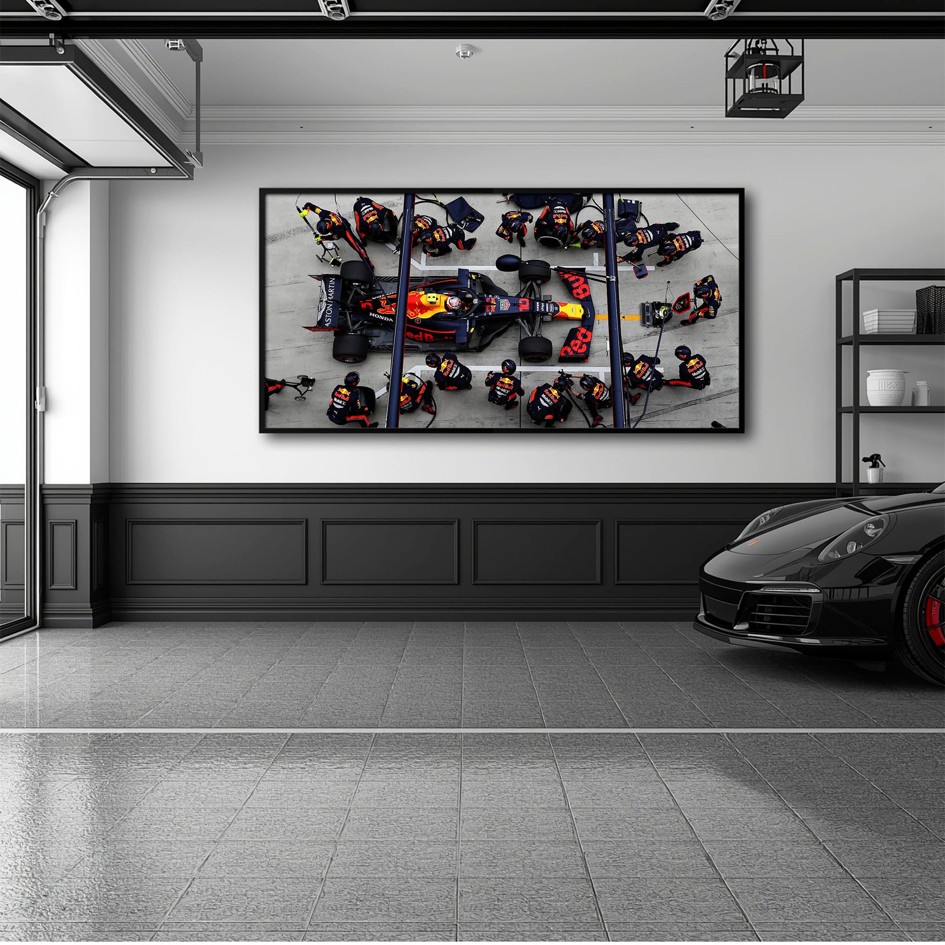 Red Bull Racing F1 Pit Stop Wall Art | Formula 1 Decor Cars
