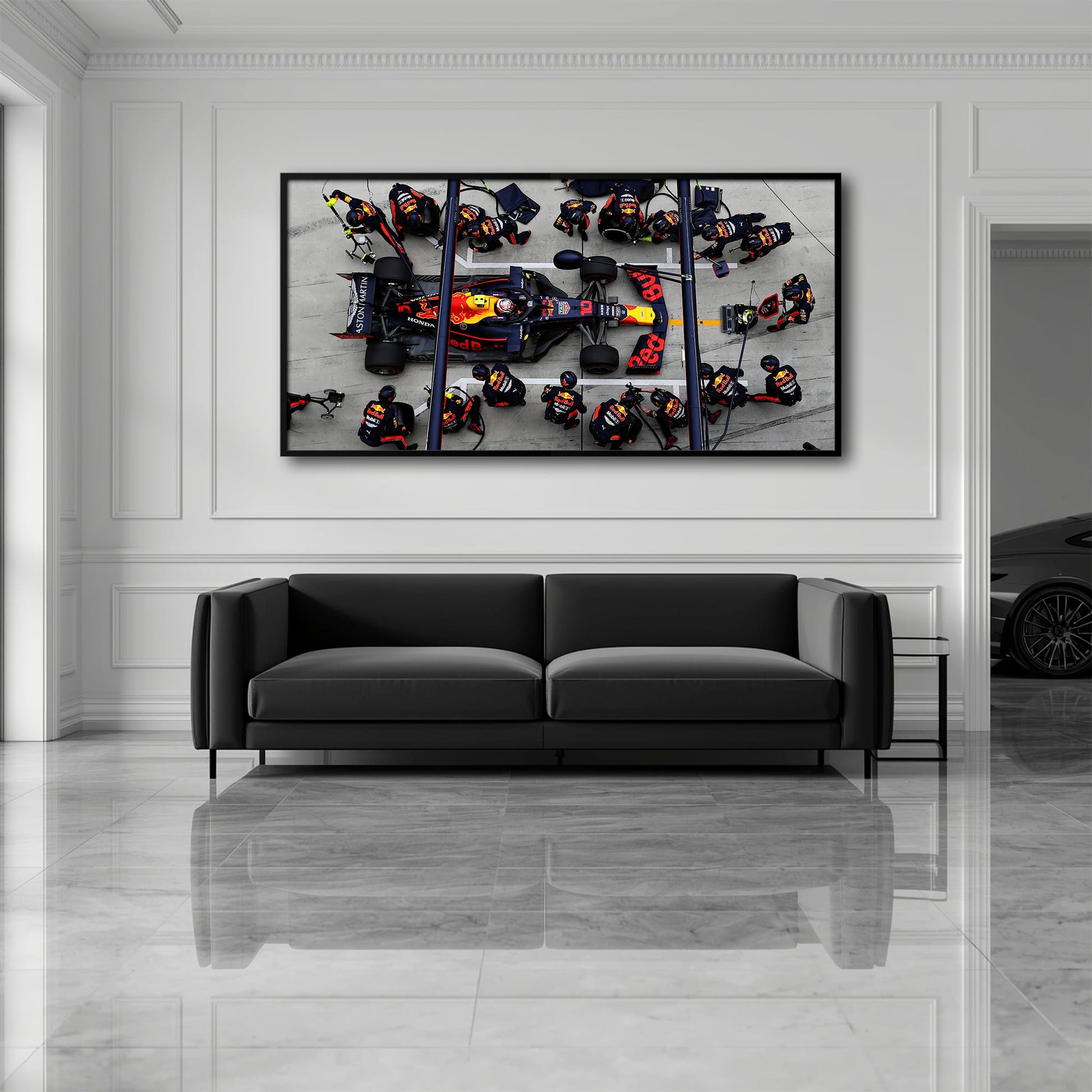 Red Bull Racing F1 Pit Stop Wall Art | Formula 1 Decor Cars
