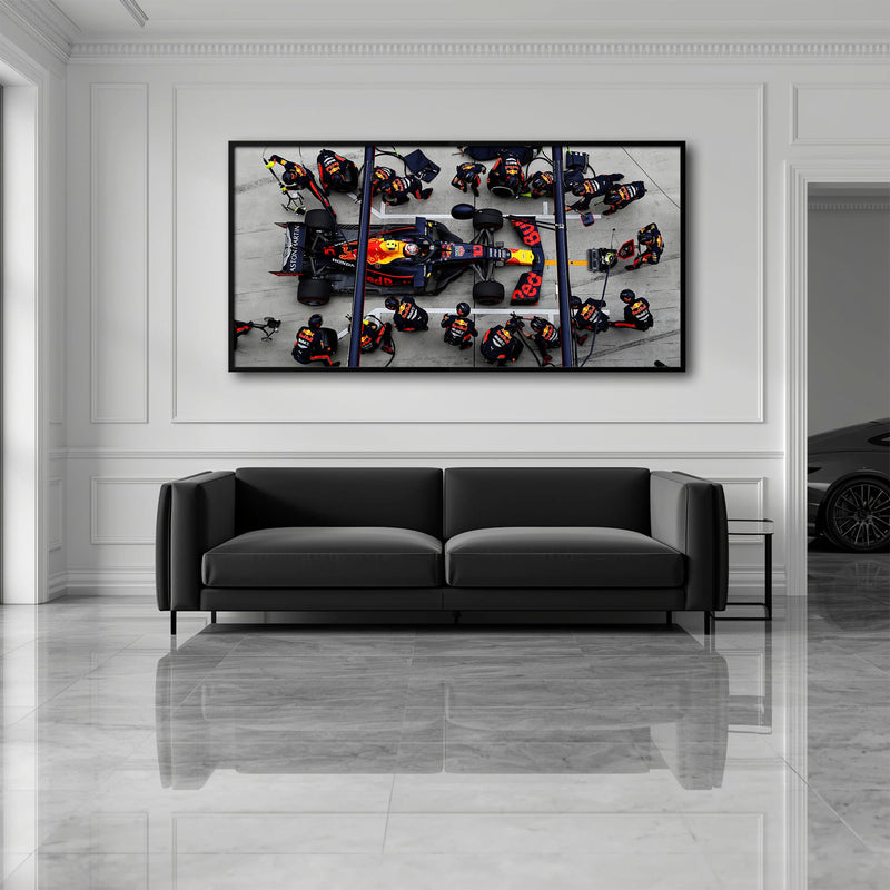 Red Bull Racing F1 Pit Stop Wall Art | Formula 1 Decor Cars
