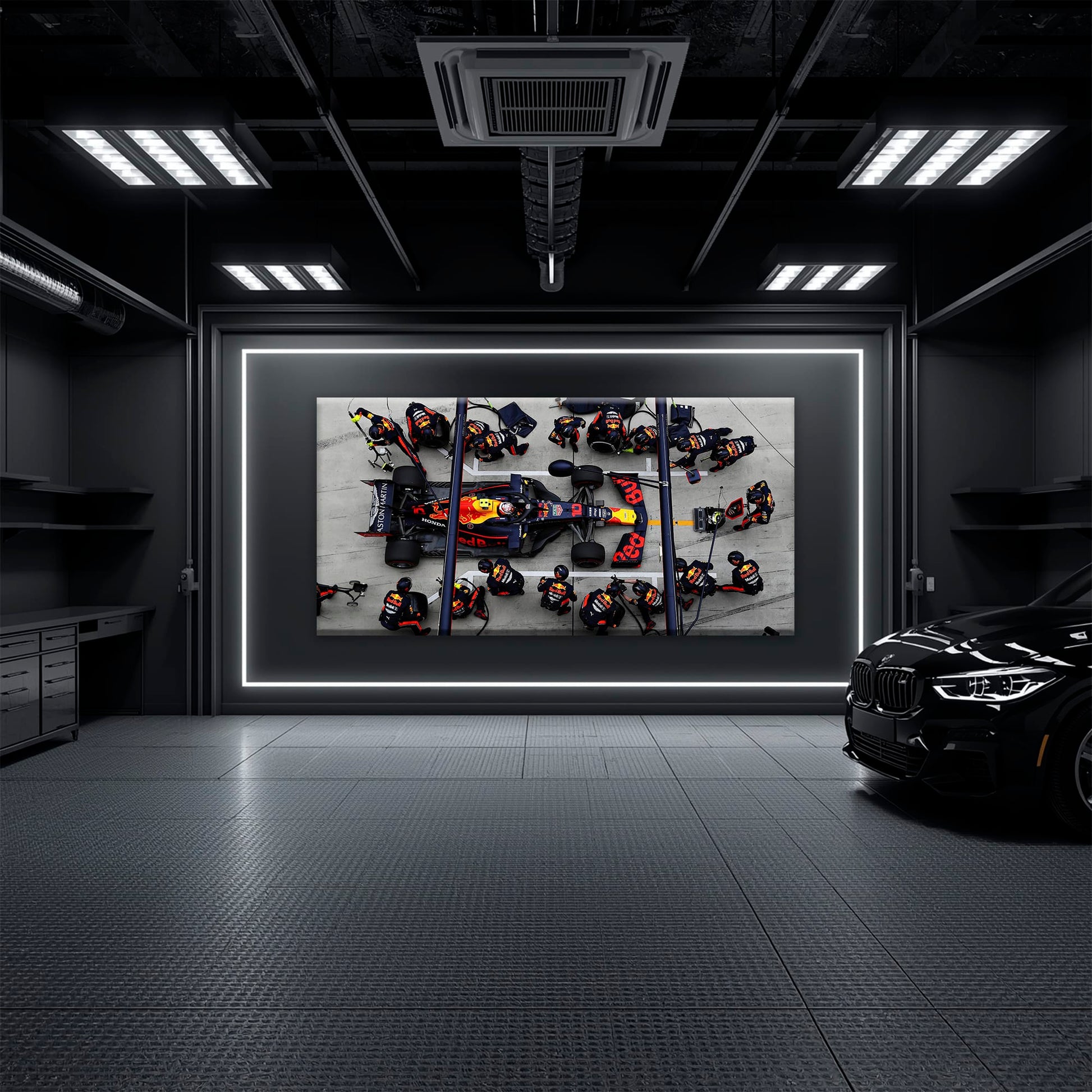 Red Bull Racing F1 Pit Stop Wall Art | Formula 1 Decor Cars