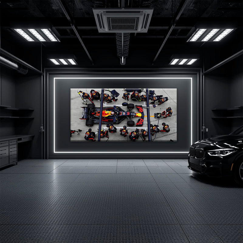 Red Bull Racing F1 Pit Stop Wall Art | Formula 1 Decor Cars