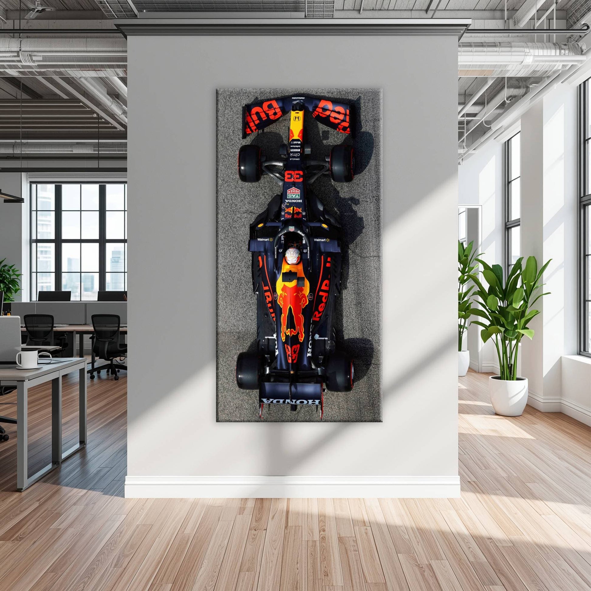 Max Verstappen Red Bull Racing Honda RB16B No. 33 Wall Art | F1 Decor Cars
