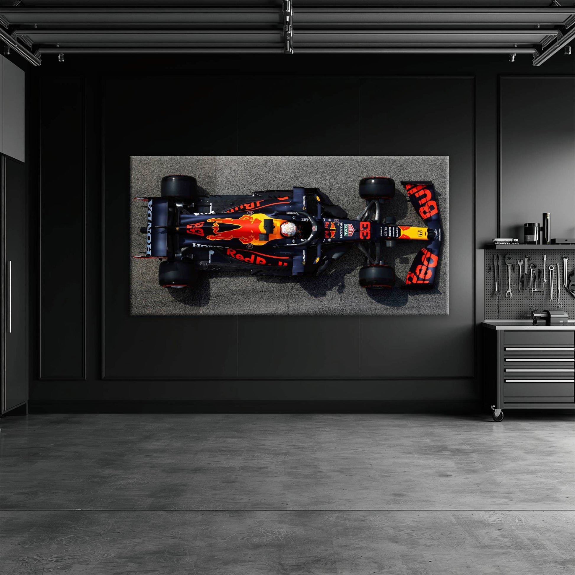 Max Verstappen Red Bull Racing Honda RB16B No. 33 Wall Art | F1 Decor Cars