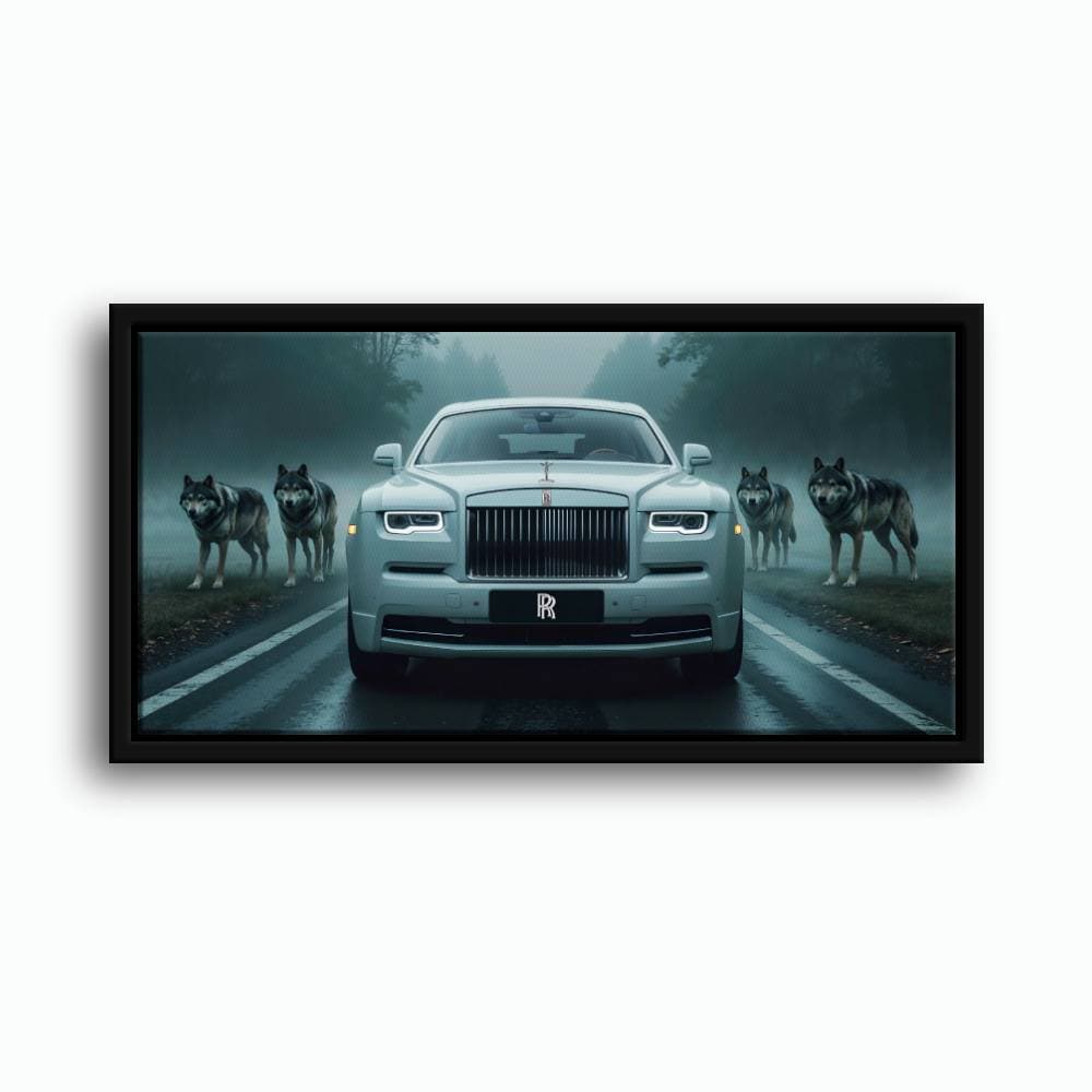 Rolls-Royce Among Wolves - Masculine Canvas Wall Art Cars