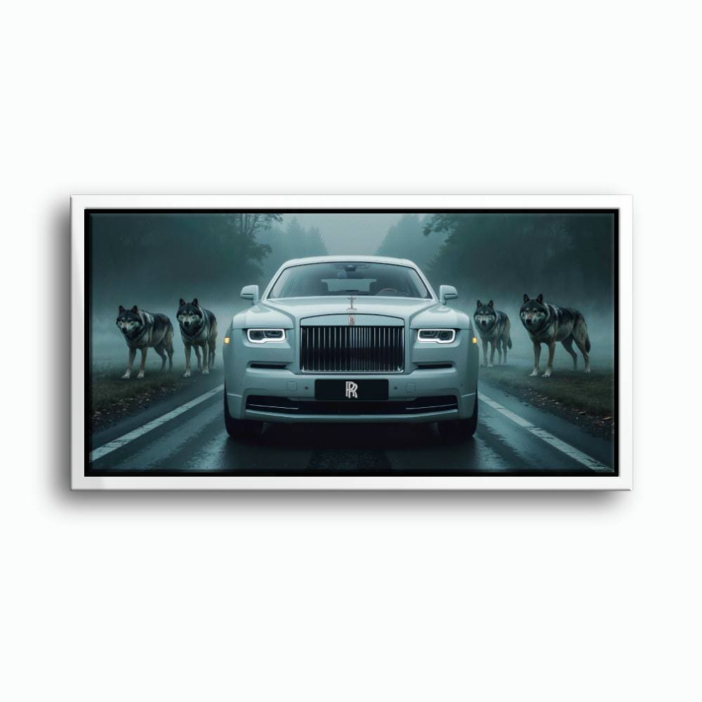 Rolls-Royce Among Wolves - Masculine Canvas Wall Art Cars