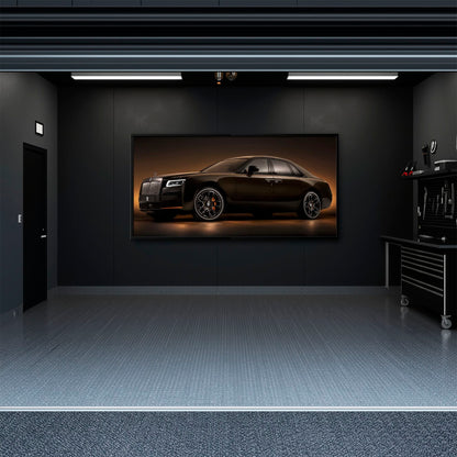 Rolls-Royce Ghost Wall Art-Black Luxury Car Canvas Print Cars