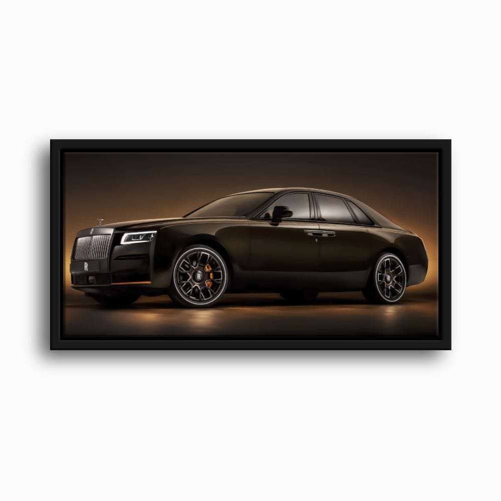 Rolls-Royce Ghost Wall Art-Black Luxury Car Canvas Print Cars