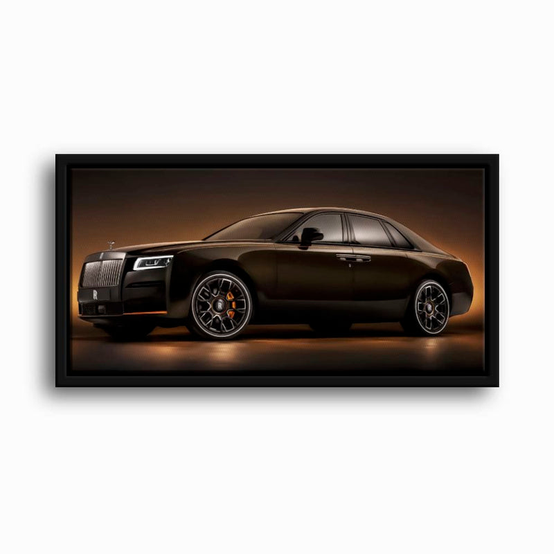 Rolls-Royce Ghost Wall Art-Black Luxury Car Canvas Print Cars