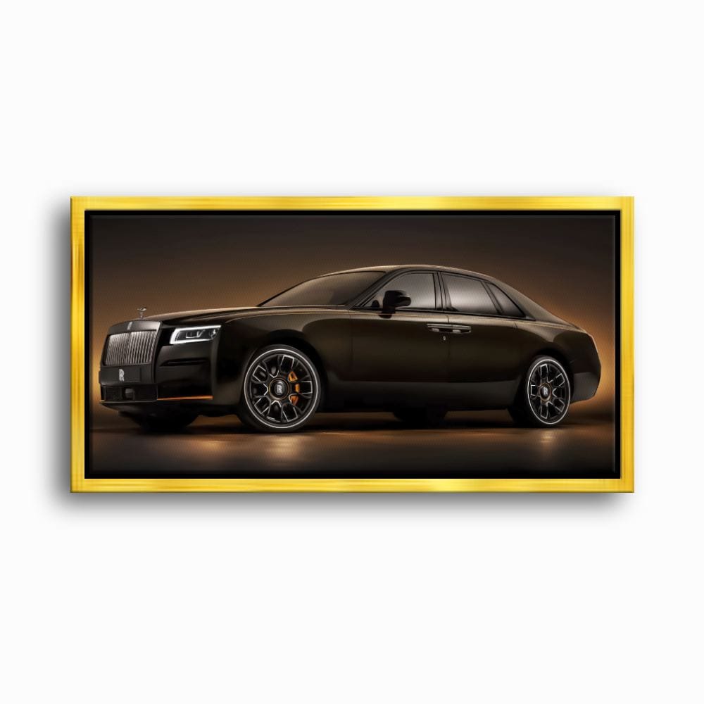 Rolls-Royce Ghost Wall Art-Black Luxury Car Canvas Print Cars