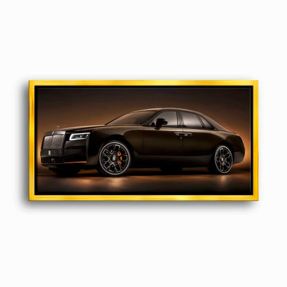 Rolls-Royce Ghost Wall Art-Black Luxury Car Canvas Print Cars