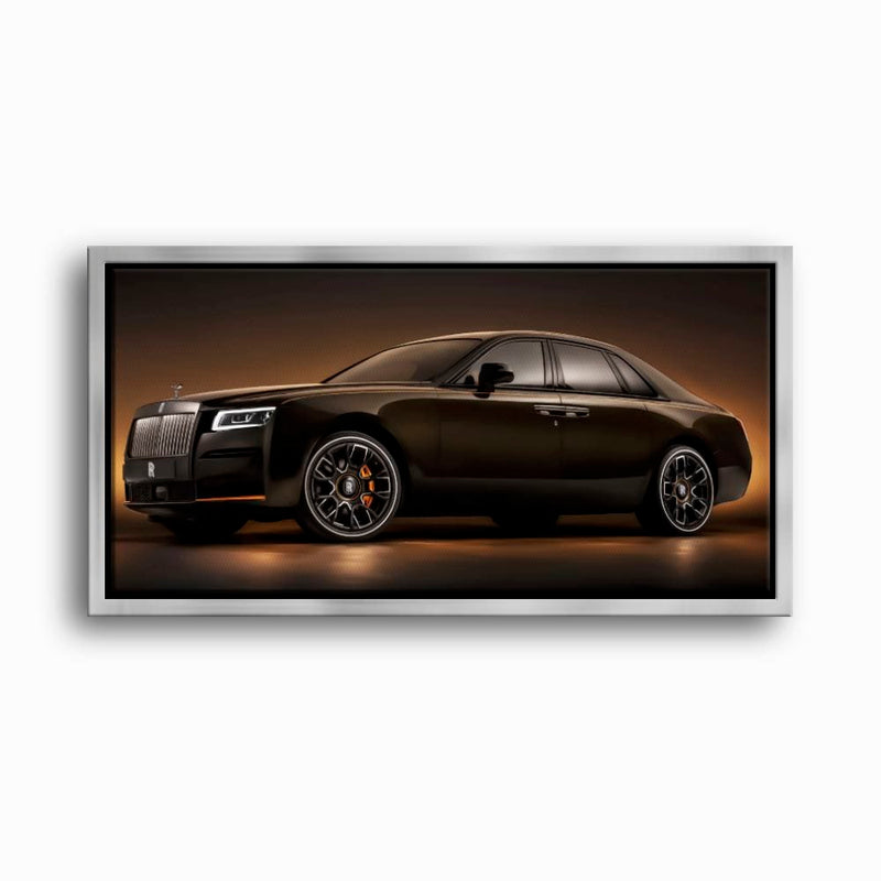 Rolls-Royce Ghost Wall Art-Black Luxury Car Canvas Print Cars