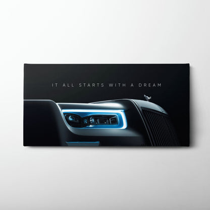 Rolls-Royce Inspirational Wall Art | Motivational Luxury Car Decor Cars