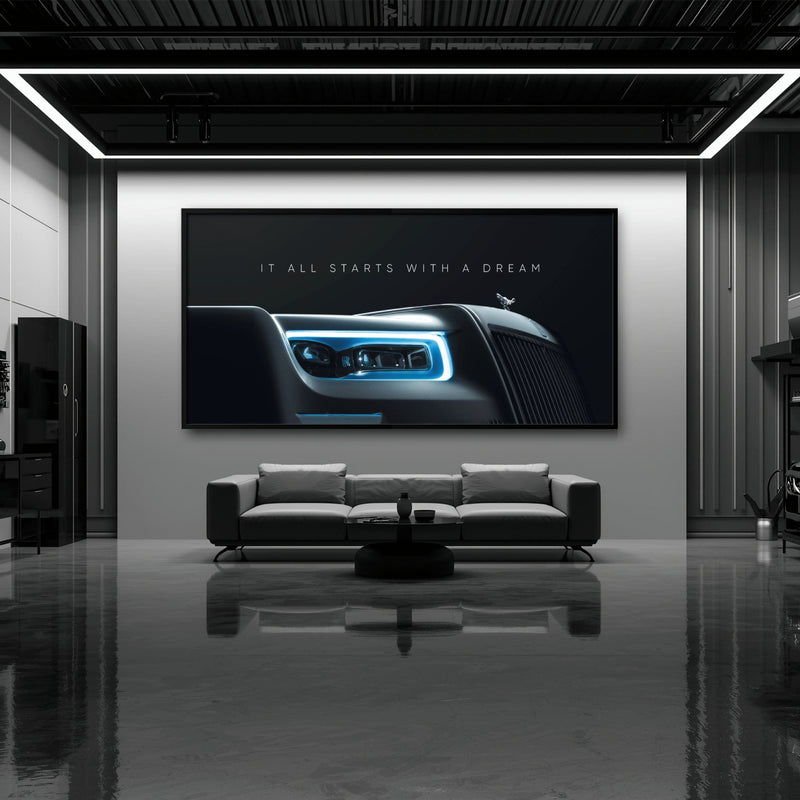 Rolls-Royce Inspirational Wall Art | Motivational Luxury Car Decor Cars