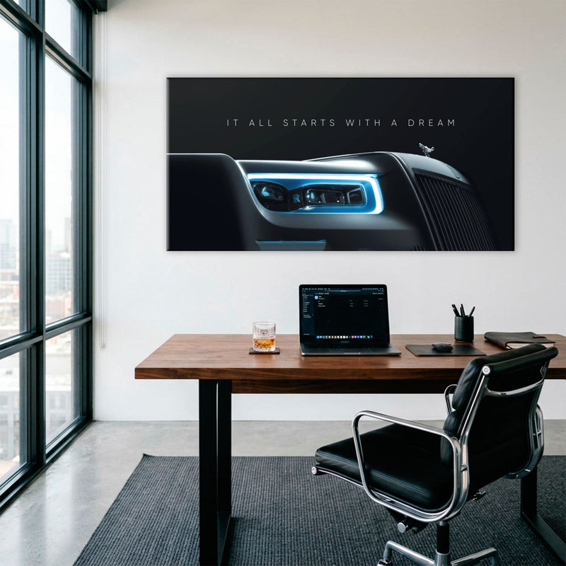 Rolls-Royce Inspirational Wall Art | Motivational Luxury Car Decor Cars