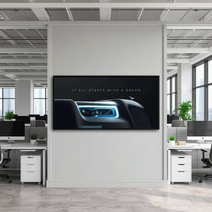 Rolls-Royce Inspirational Wall Art | Motivational Luxury Car Decor Cars