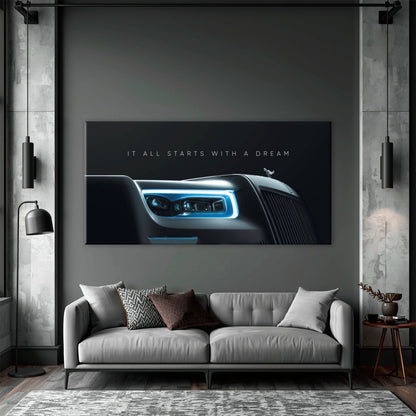 Rolls-Royce Inspirational Wall Art | Motivational Luxury Car Decor Cars