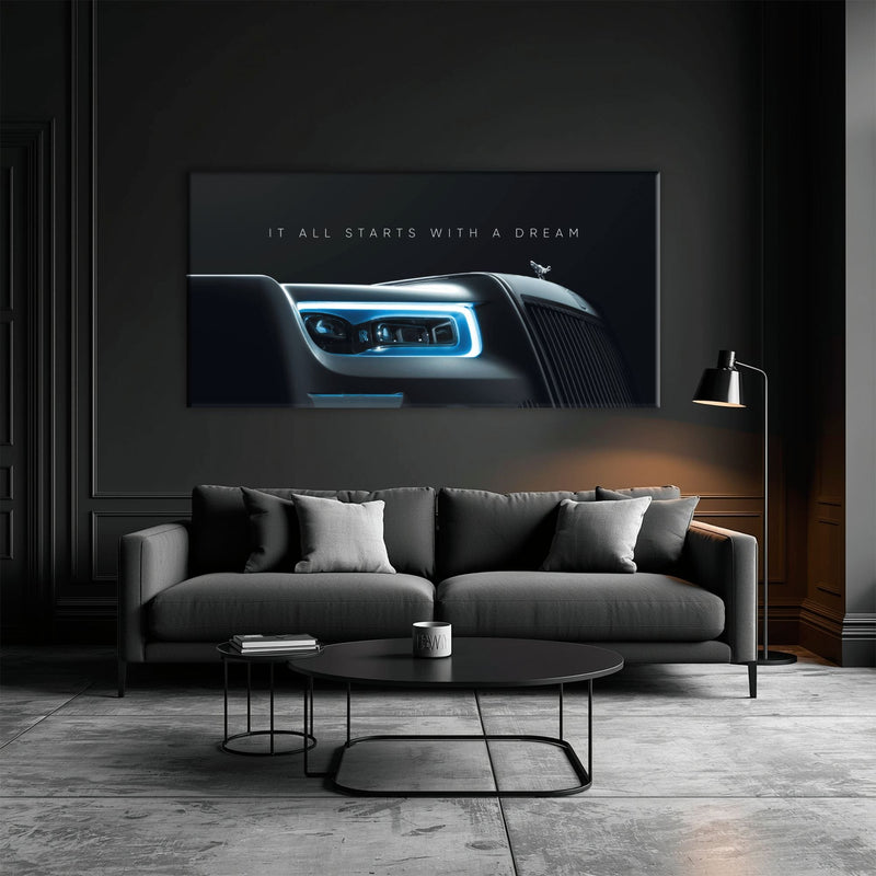 Rolls-Royce Inspirational Wall Art | Motivational Luxury Car Decor Cars