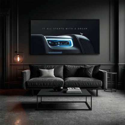 Rolls-Royce Inspirational Wall Art | Motivational Luxury Car Decor Cars