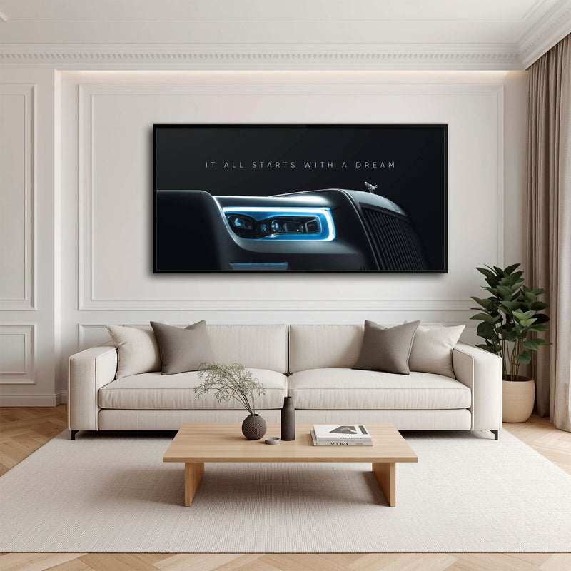 Rolls-Royce Inspirational Wall Art | Motivational Luxury Car Decor Cars