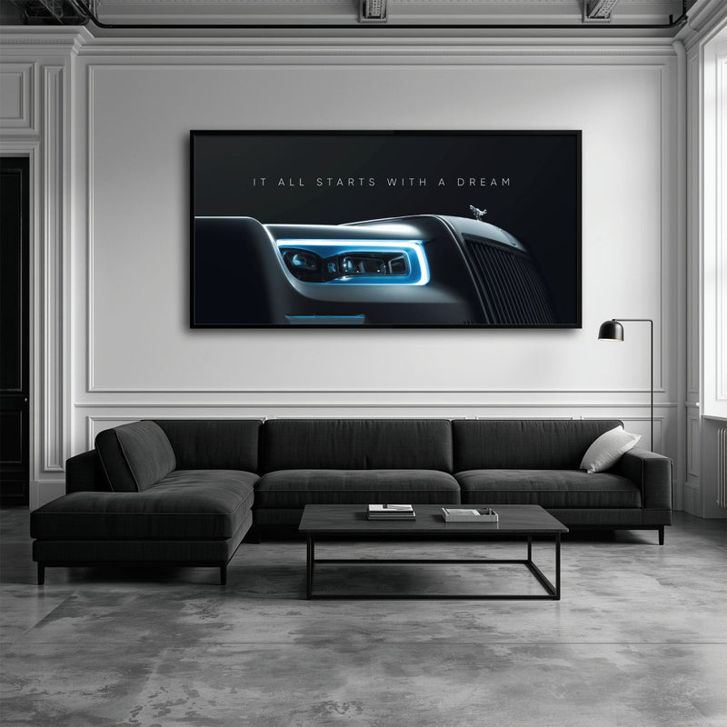 Rolls-Royce Inspirational Wall Art | Motivational Luxury Car Decor Cars