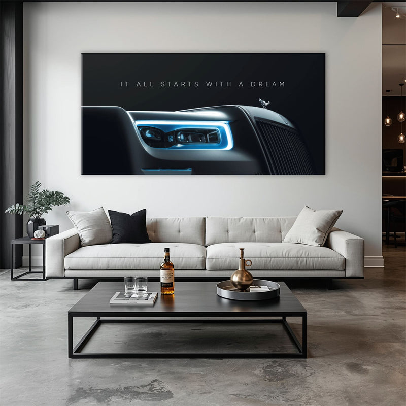 Rolls-Royce Inspirational Wall Art | Motivational Luxury Car Decor Cars
