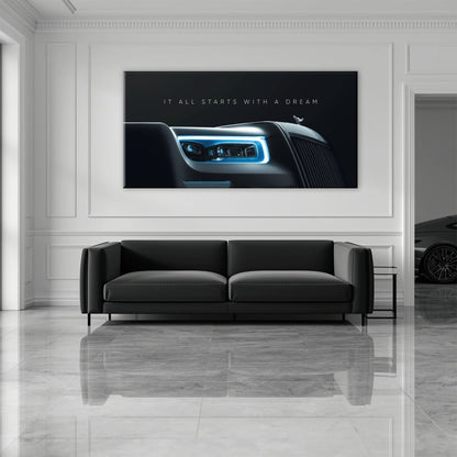 Rolls-Royce Inspirational Wall Art | Motivational Luxury Car Decor Cars