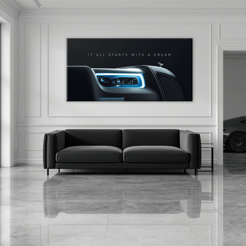 Rolls-Royce Inspirational Wall Art | Motivational Luxury Car Decor Cars