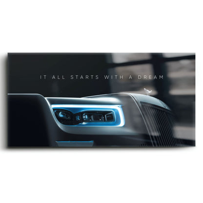 Rolls-Royce Inspirational Wall Art | Motivational Luxury Car Decor Cars