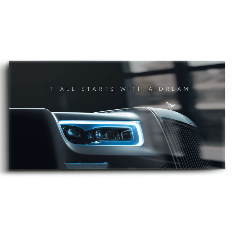 Rolls-Royce Inspirational Wall Art | Motivational Luxury Car Decor Cars