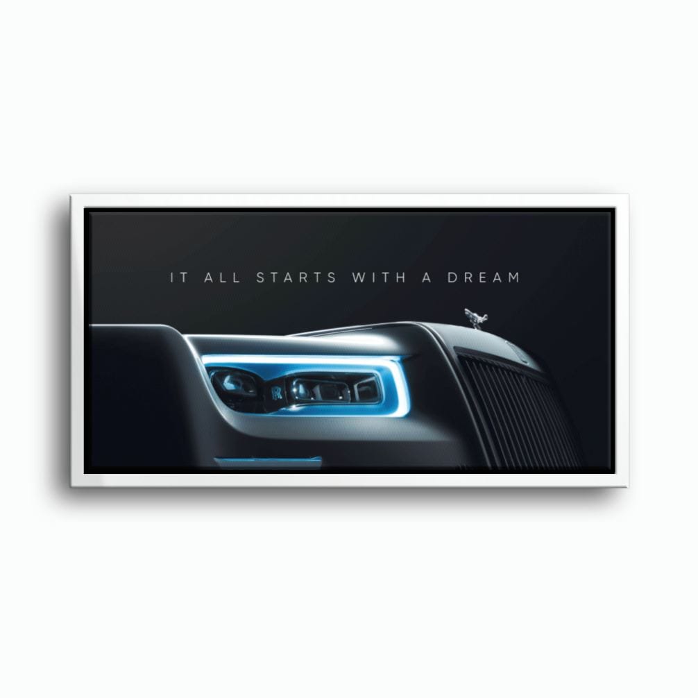 Rolls-Royce Inspirational Wall Art | Motivational Luxury Car Decor Cars