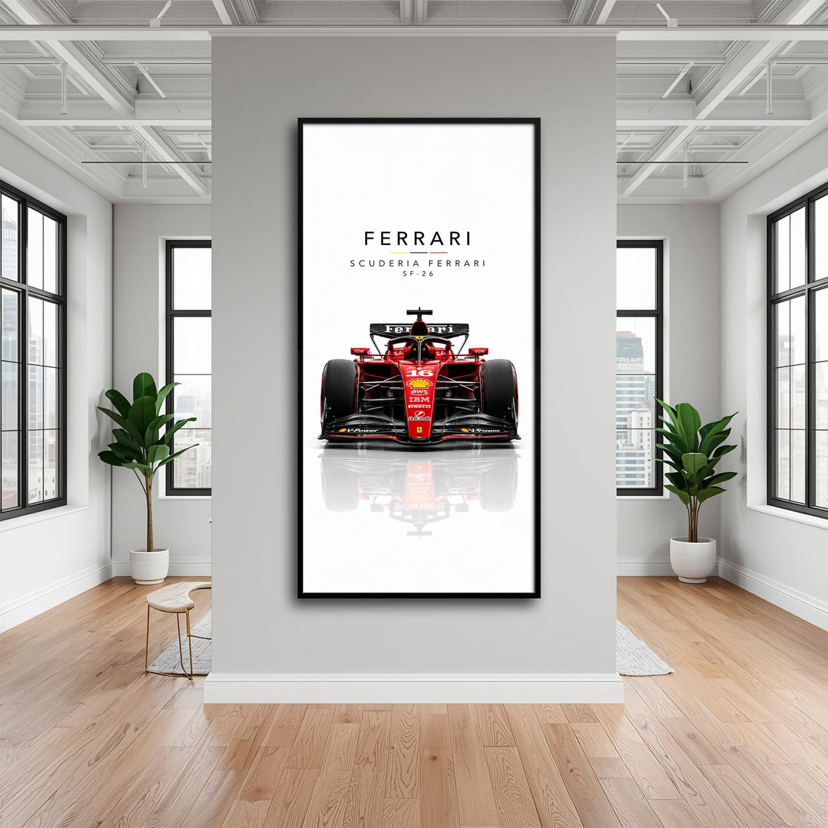Scuderia Ferrari SF-26 Wall Art | Formula 1 Decor Cars