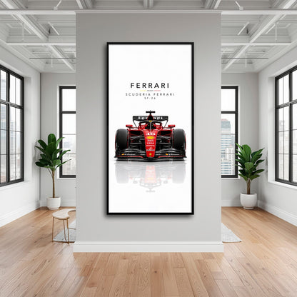 Scuderia Ferrari SF-26 Wall Art | Formula 1 Decor Cars