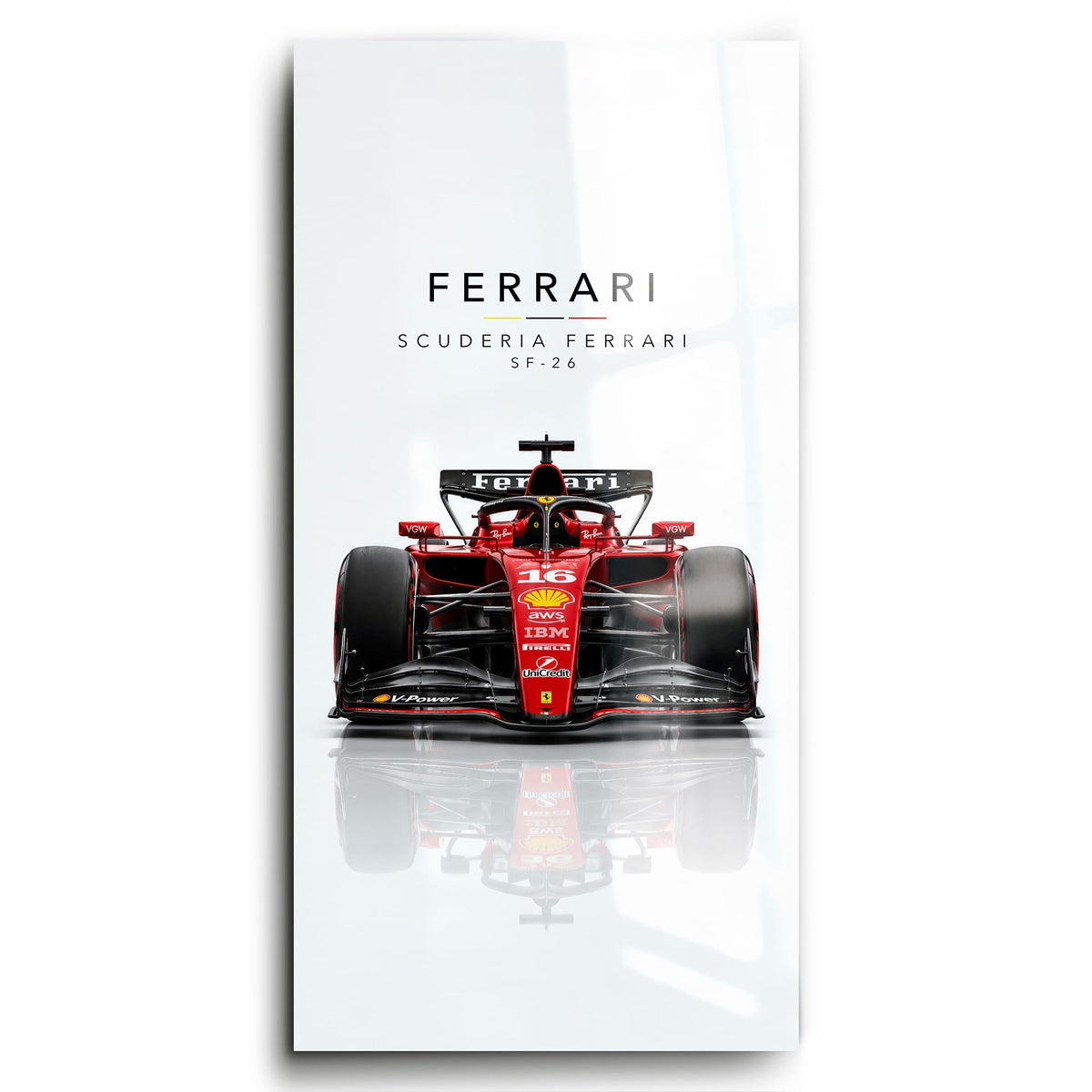 Scuderia Ferrari SF-26 Wall Art | Formula 1 Decor Cars