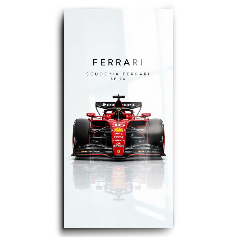 Scuderia Ferrari SF-26 Wall Art | Formula 1 Decor Cars