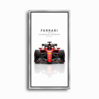 Scuderia Ferrari SF-26 Wall Art | Formula 1 Decor Cars