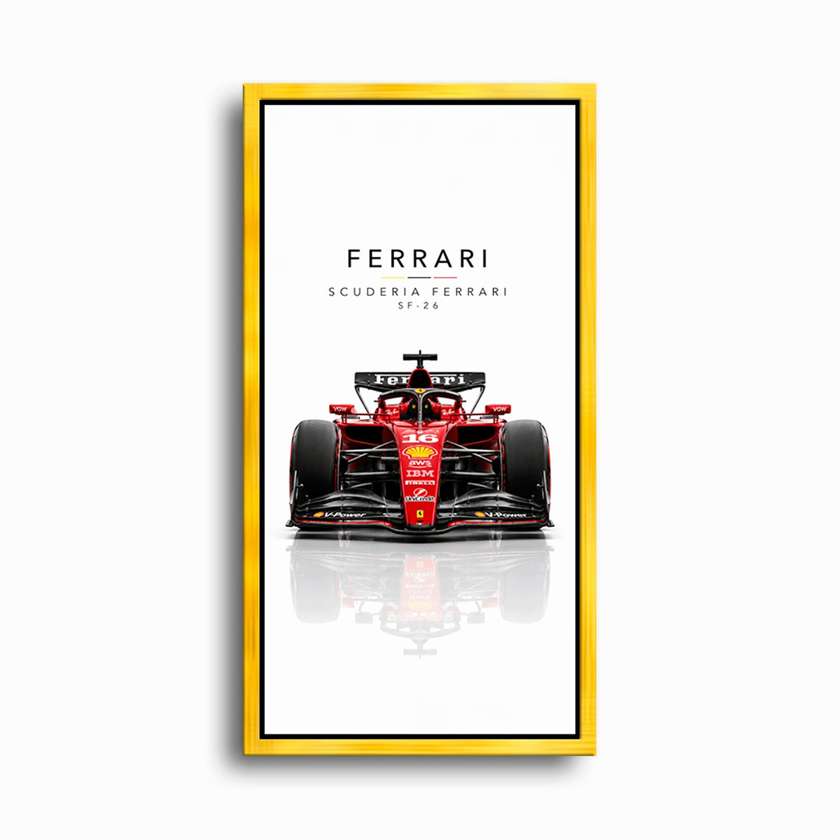 Scuderia Ferrari SF-26 Wall Art | Formula 1 Decor Cars