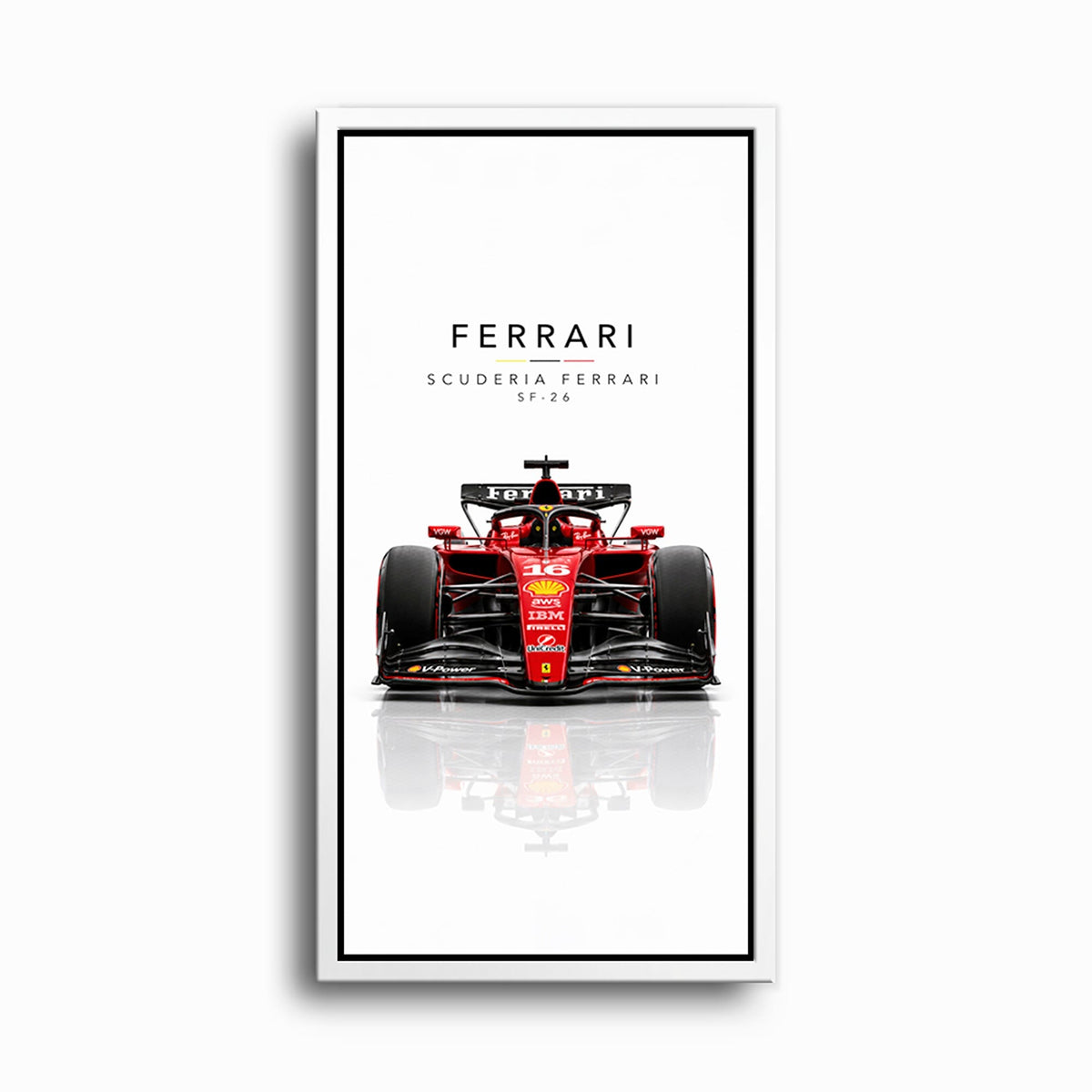 Scuderia Ferrari SF-26 Wall Art | Formula 1 Decor Cars
