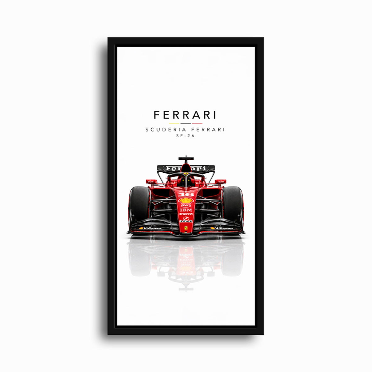 Scuderia Ferrari SF-26 Wall Art | Formula 1 Decor Cars