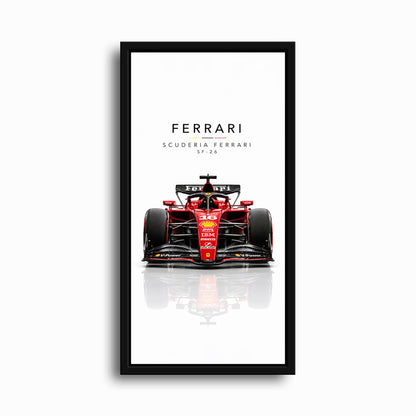 Scuderia Ferrari SF-26 Wall Art | Formula 1 Decor Cars