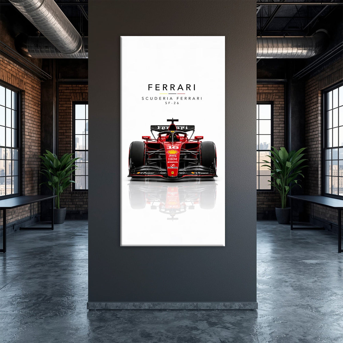 Scuderia Ferrari SF-26 Wall Art | Formula 1 Decor Cars