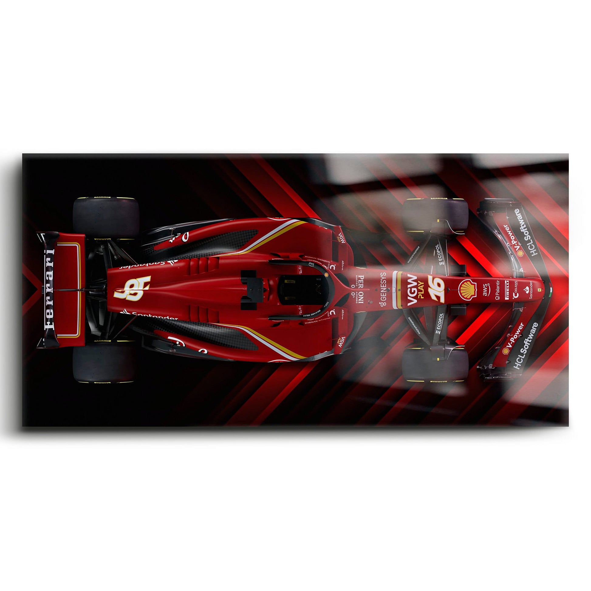 Scuderia Masterpiece Ferrari F1 Wall Art | Garage Decor Cars