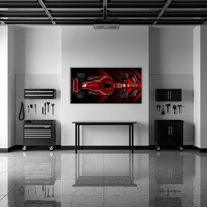 Scuderia Masterpiece Ferrari F1 Wall Art | Garage Decor Cars
