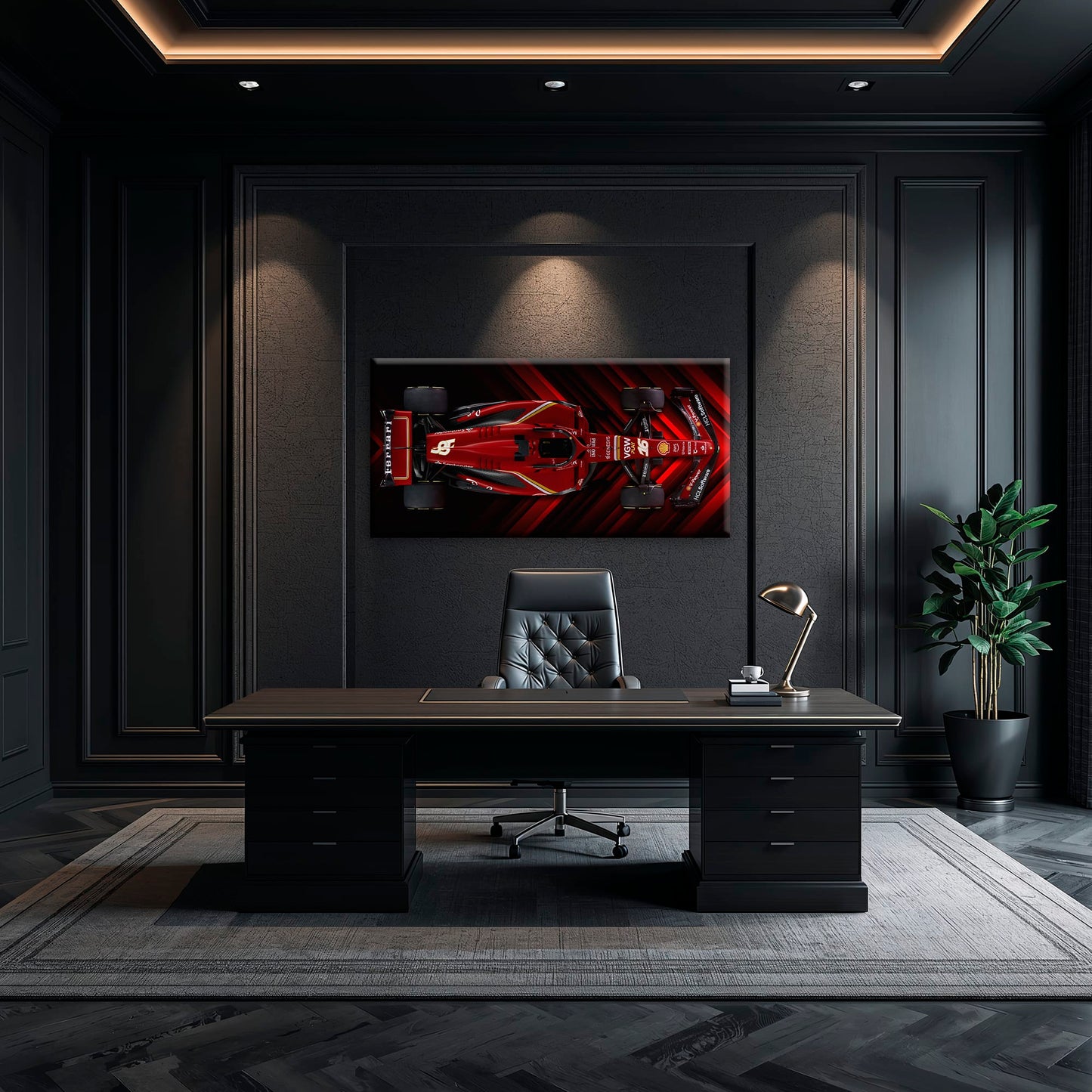 Scuderia Masterpiece Ferrari F1 Wall Art | Garage Decor Cars