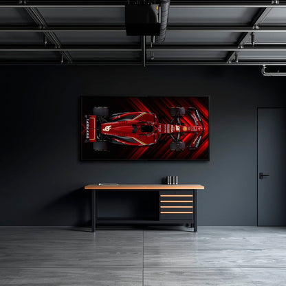 Scuderia Masterpiece Ferrari F1 Wall Art | Garage Decor Cars