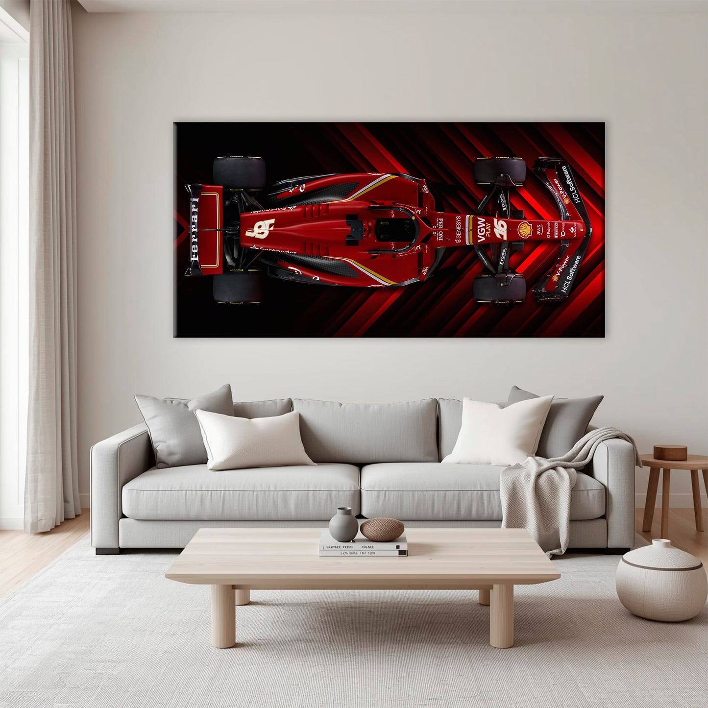 Scuderia Masterpiece Ferrari F1 Wall Art | Garage Decor Cars