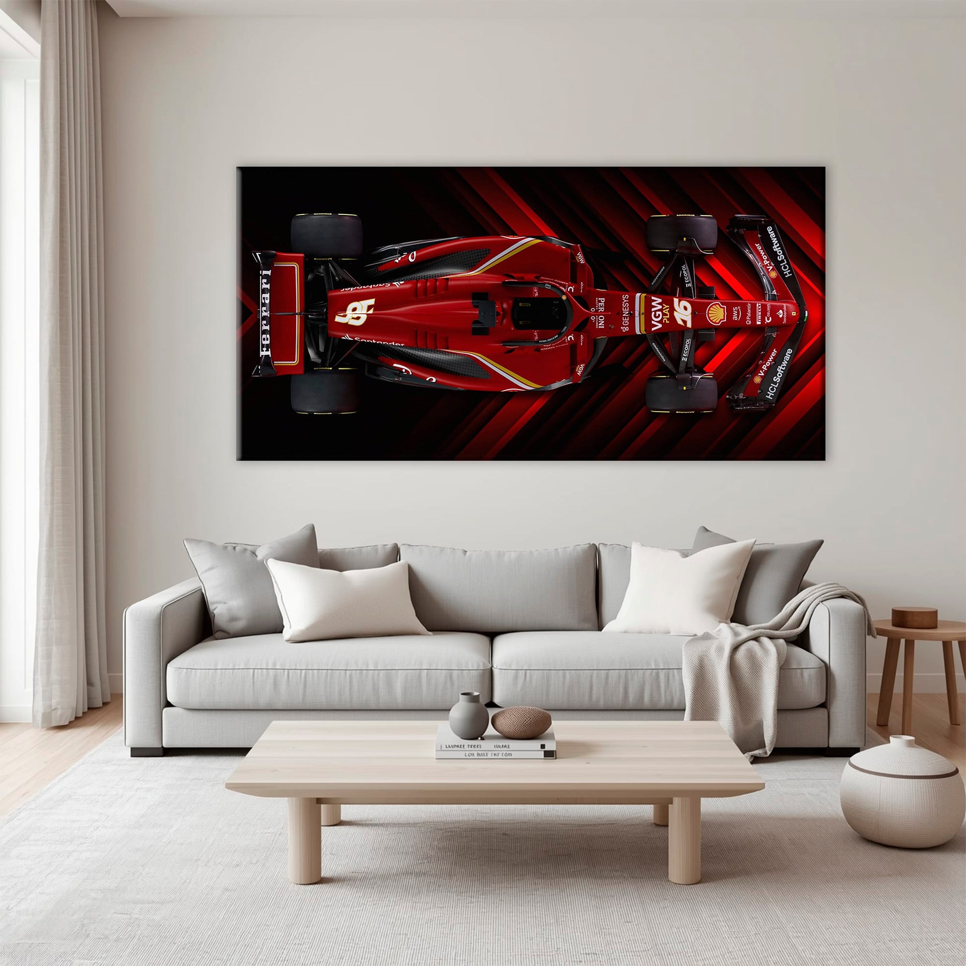Scuderia Masterpiece Ferrari F1 Wall Art | Garage Decor Cars