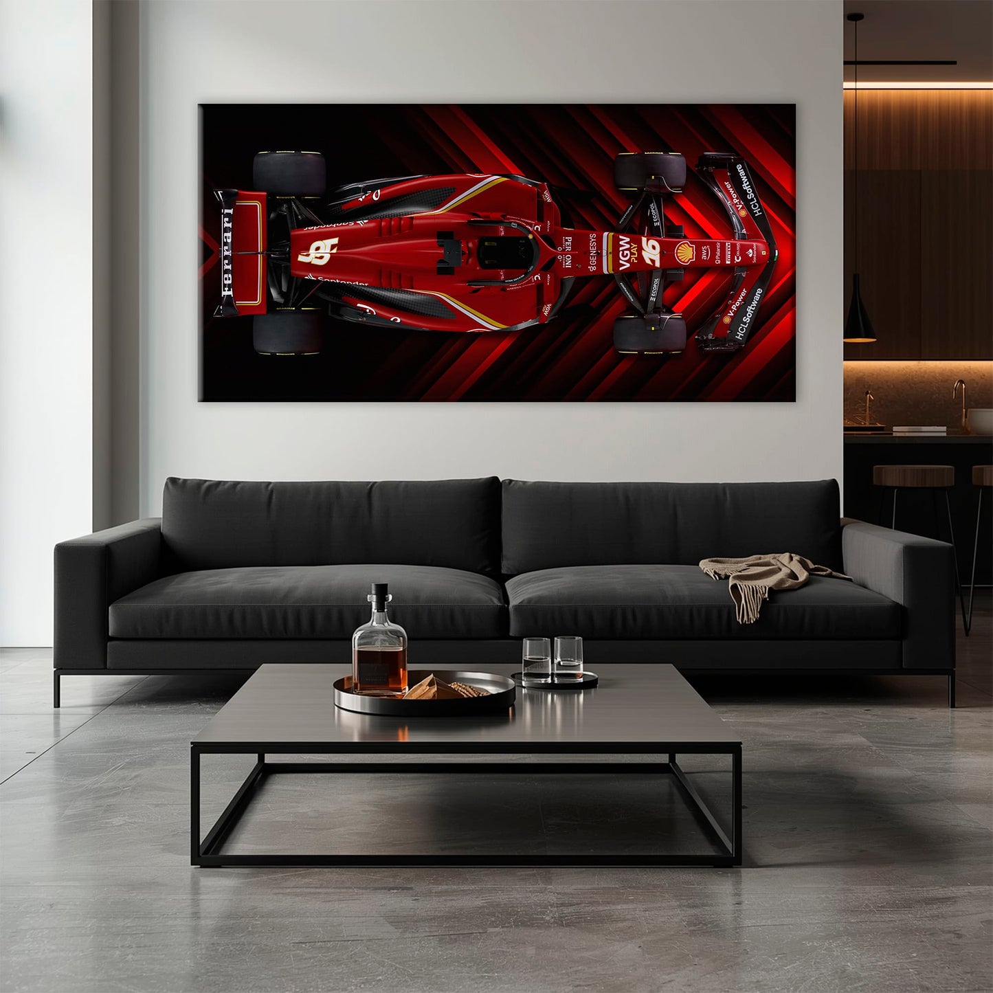Scuderia Masterpiece Ferrari F1 Wall Art | Garage Decor Cars