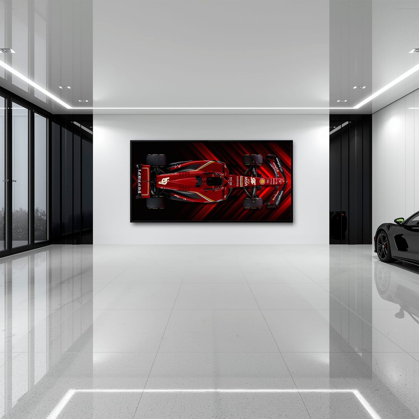 Scuderia Masterpiece Ferrari F1 Wall Art | Garage Decor Cars