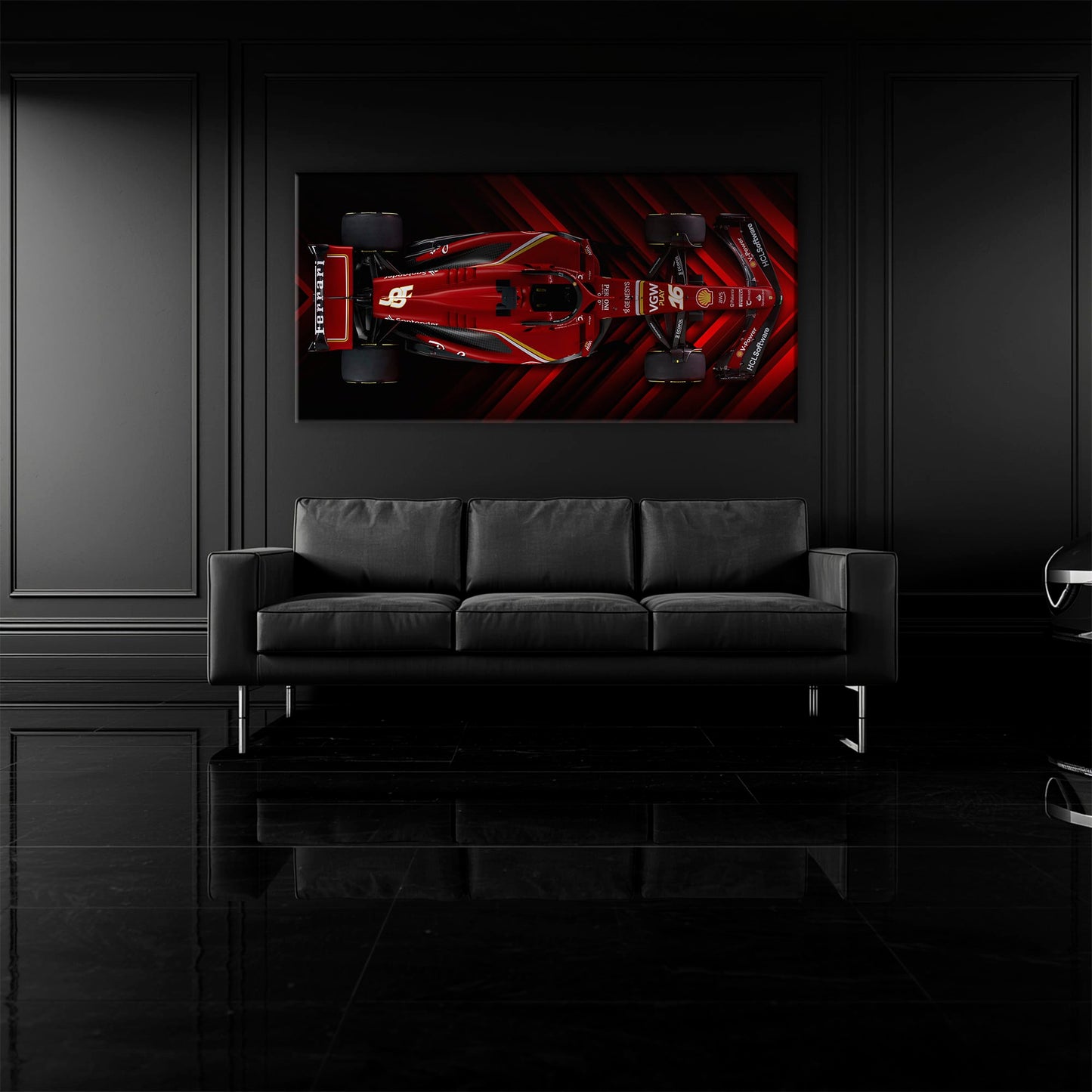 Scuderia Masterpiece Ferrari F1 Wall Art | Garage Decor Cars